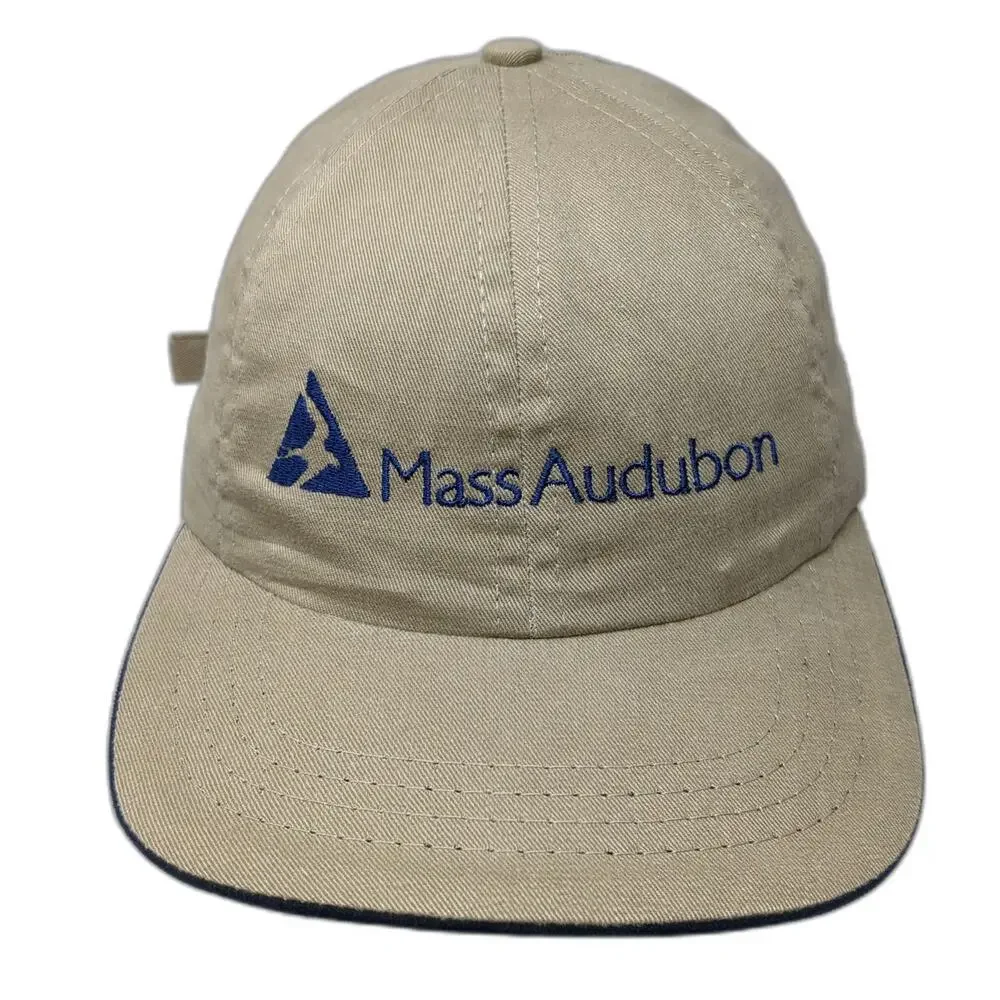 Competition Headwear Mass Audubon Baseball Cap Beige One Size USA Hat Vintage